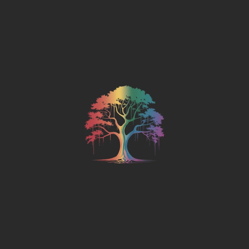 Rainbow Tree: A Colorful Symbol of Diversity and Nature Baseball Cap