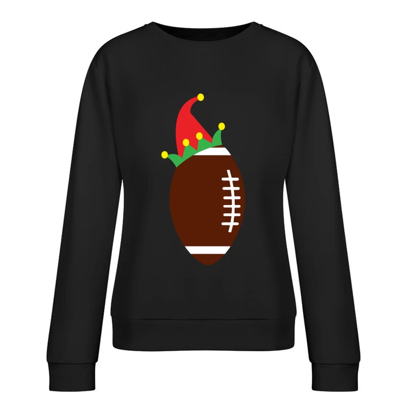 Chapeau de bouffon sur ballon de football Femme Sweat-shirt à enfiler
