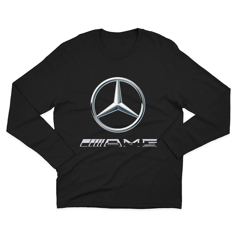 Mercedes-Benz AMG Logo - Premium German Automotive Brand Symbol Male Long Sleeve T-Shirt