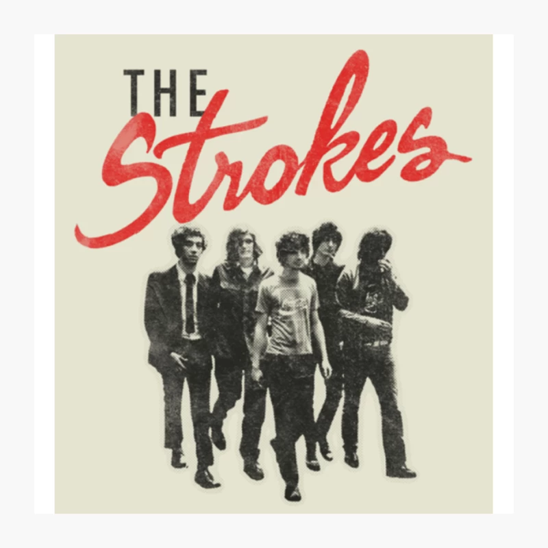 The Strokes Vintage Rock Band Album Artwork Pin