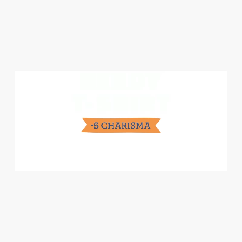 Negative Charisma Orange Banner Text Coffee Mug