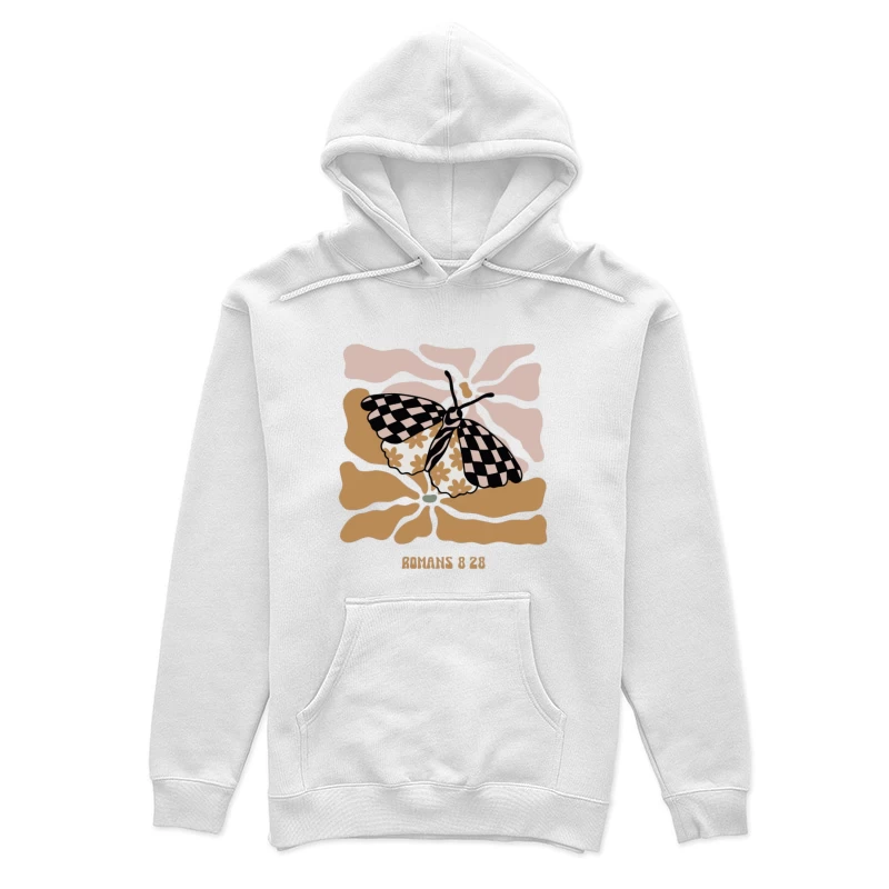 Motif de papillon avec fleurs Femme Sweat à capuche