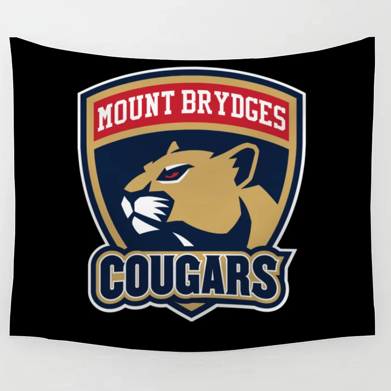 Mount Brydges Cougars Team Sports Logo Tapestry