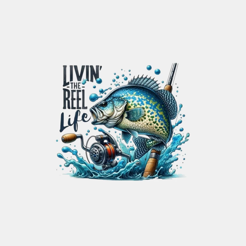 Living the Reel Life: A Vibrant Fishing Adventure Male Tank Top