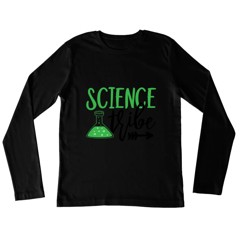 Tribu de la science avec tube à essai Femme Manches Longues T-Shirt