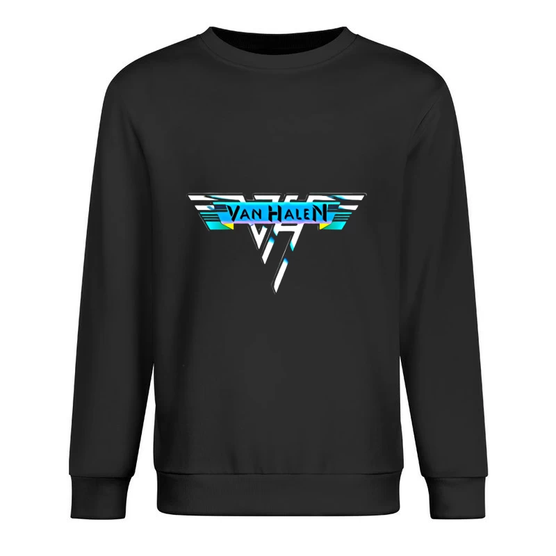 Van Halen Classic Band Logo in Retro 80s Style Male Pullover Sweatshirt