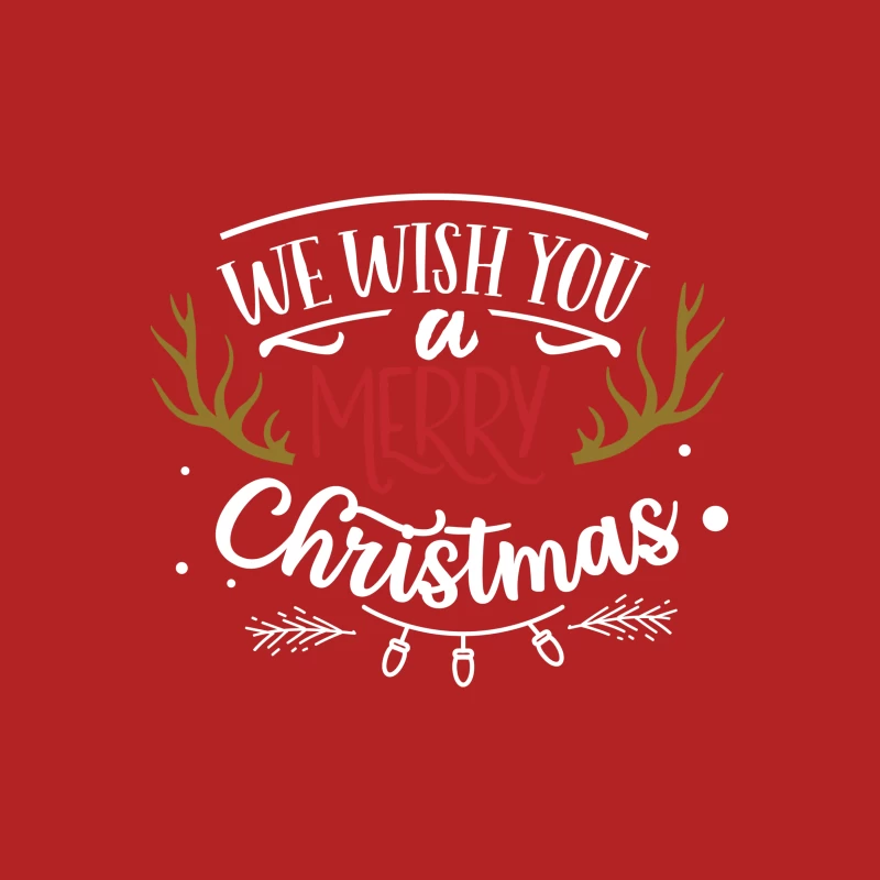 Vœux de Noël joyeux avec bois de cerf Femme T-Shirt