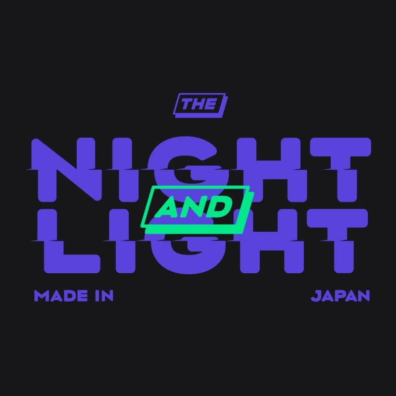 Nacht und Licht Design aus Japan Herren Pullover Hoodie