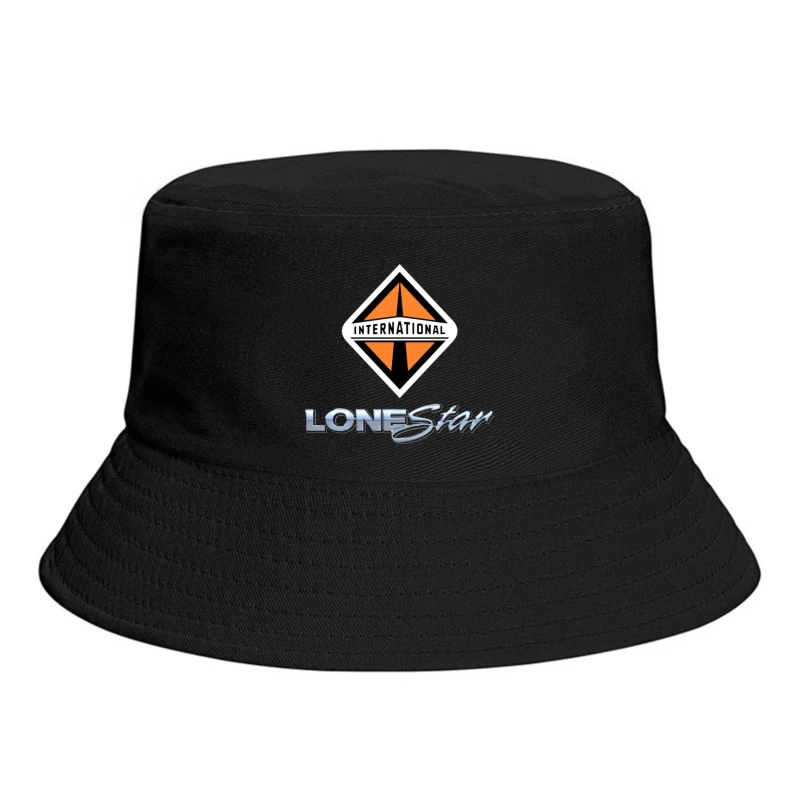 International Lonestar Truck Manufacturing Logo Design Bucket Hat