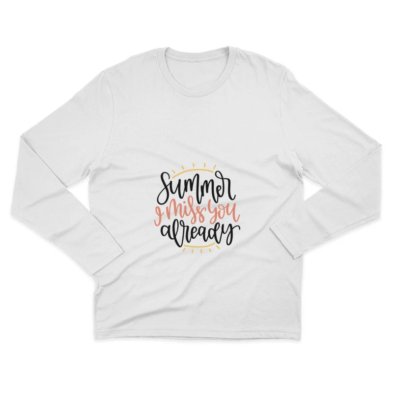 Message nostalgique d'été Homme Manches Longues T-Shirt