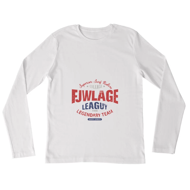 Legendäres College-Surfteam Damen Langarm T-Shirt