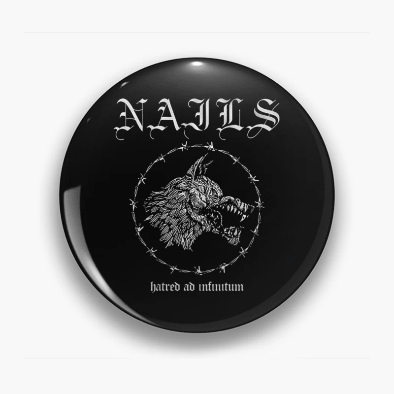 Nails Hatred Ad Infinitum Pin