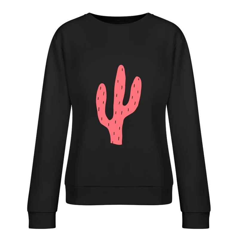 Illustration de cactus rose Femme Sweat-shirt à enfiler