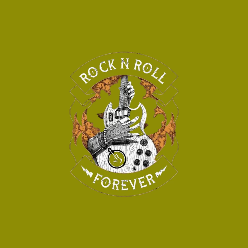 Rock N Roll Forever Graphic Design iPhone Case