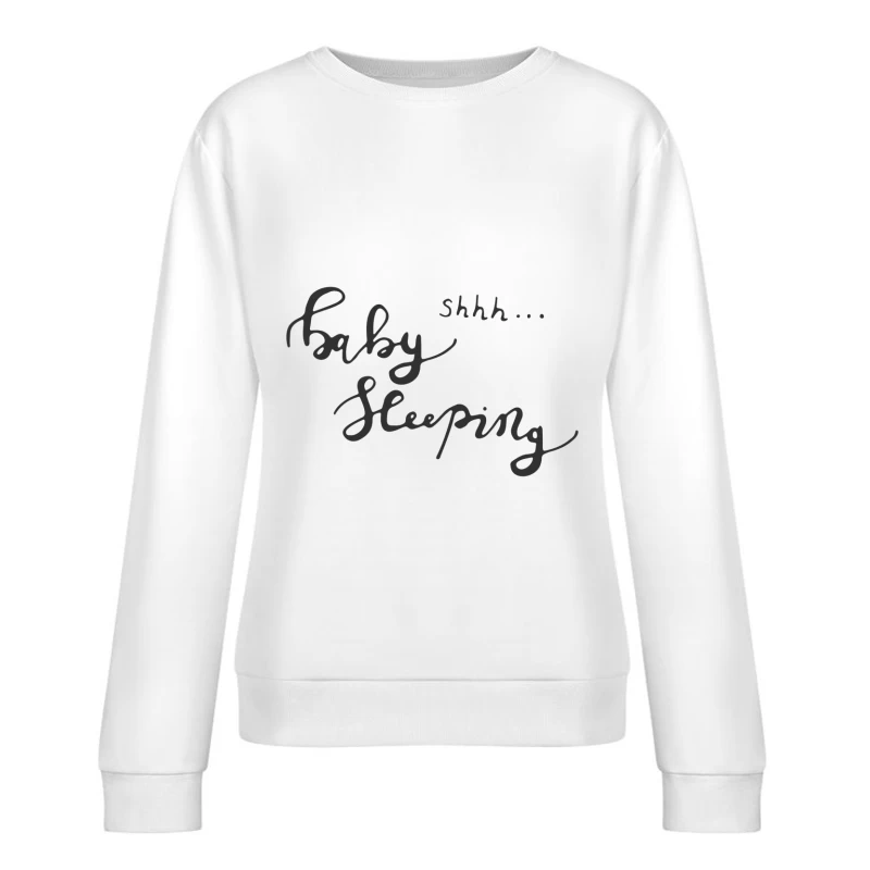 Affiche Bébé Dormant Femme Sweat-shirt à enfiler
