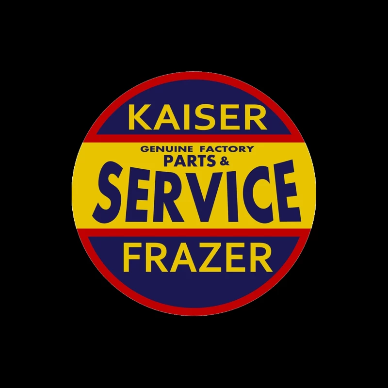 Vintage Kaiser Frazer Automotive Service and Parts Dealership Sign Mouse Pad