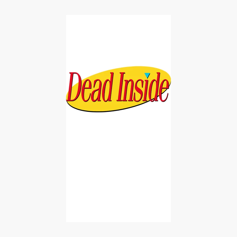 Dead Inside - Nihilist 90s TV Tribute Graphic Design iPhone Case