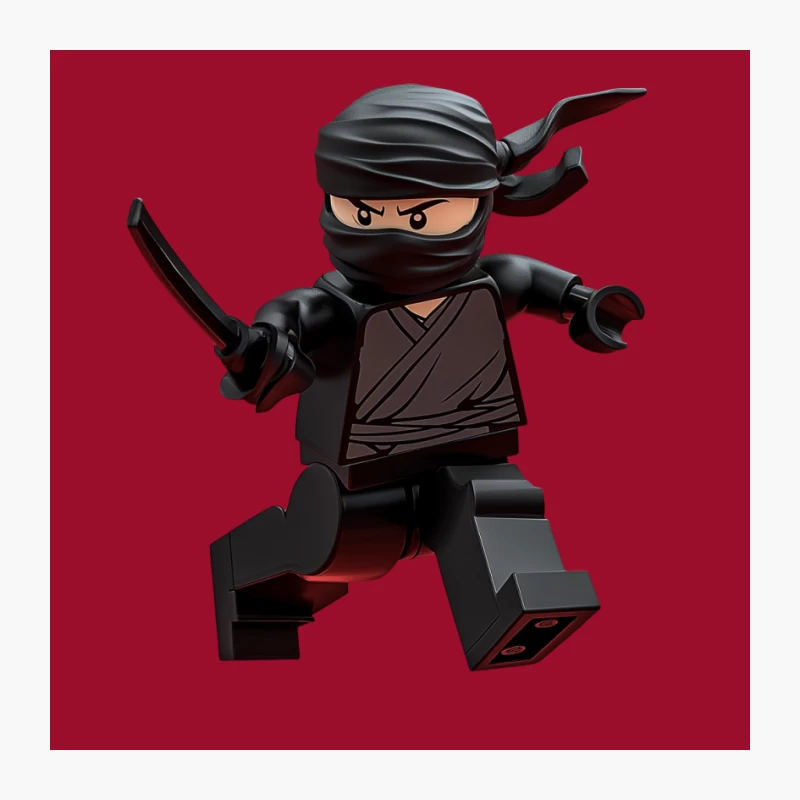 LEGO Ninja Minifigure with Sword Pin