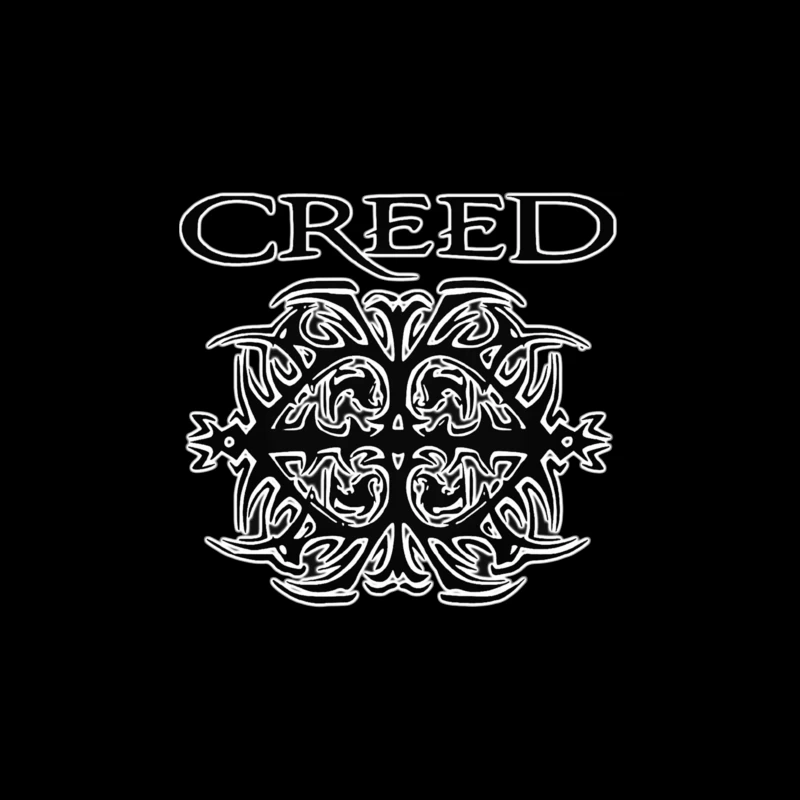 Creed Band Logo with Tribal Gothic Design Tapestry