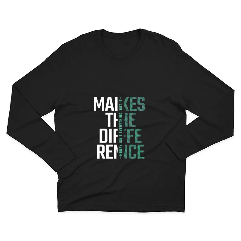 Motivationszitat über Veränderung Herren Langarm T-Shirt