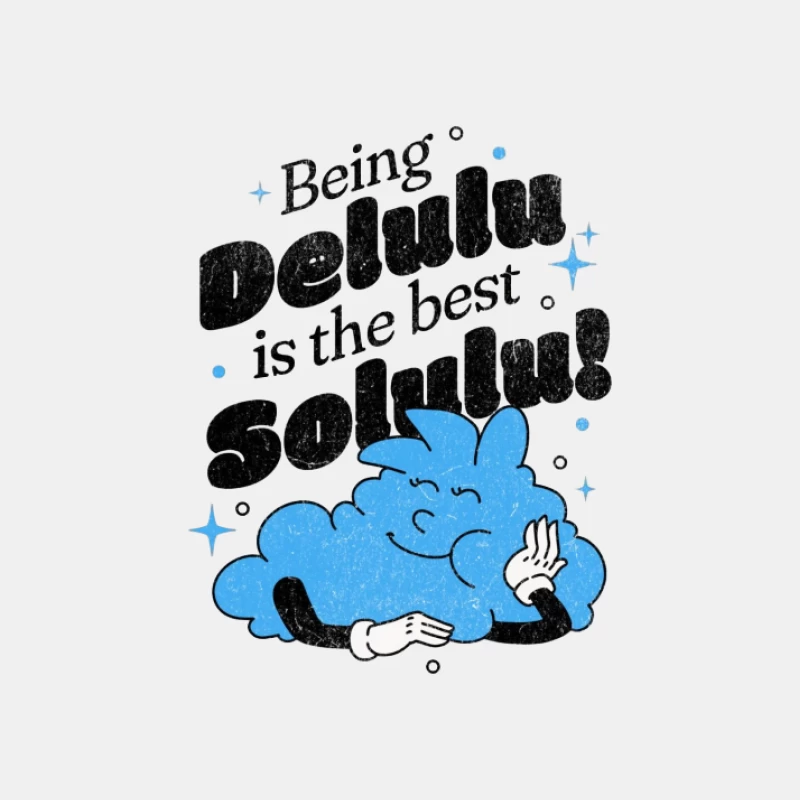 Illustration mignonne de nuage avec citation motivante Homme Débardeur