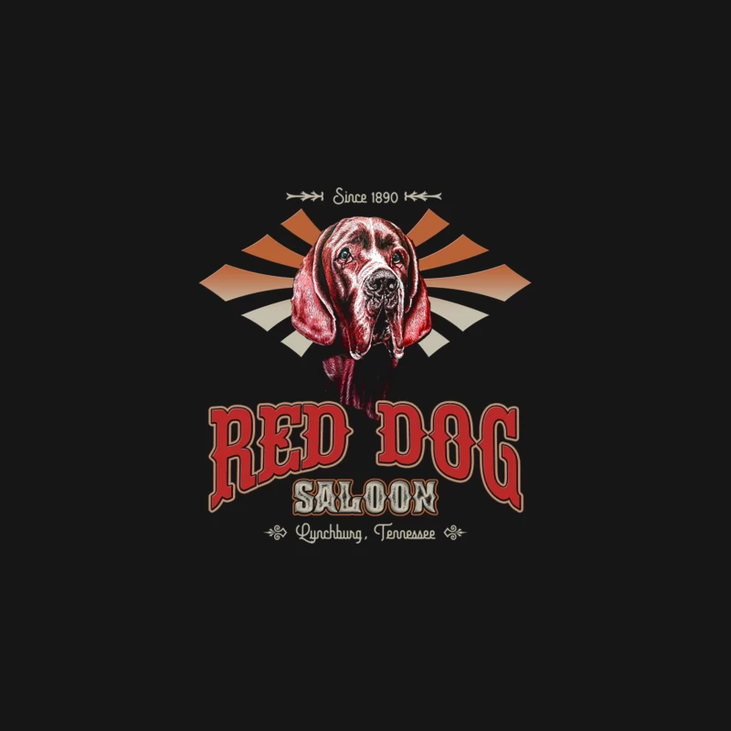 Red Dog Saloon Desk Mat