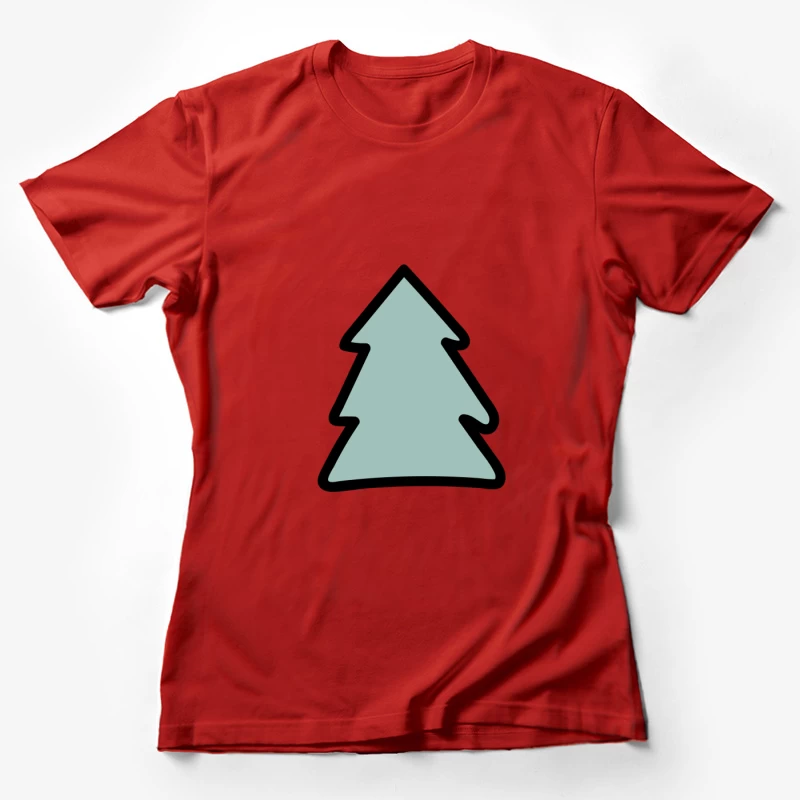 Icône de sapin minimaliste Femme T-Shirt
