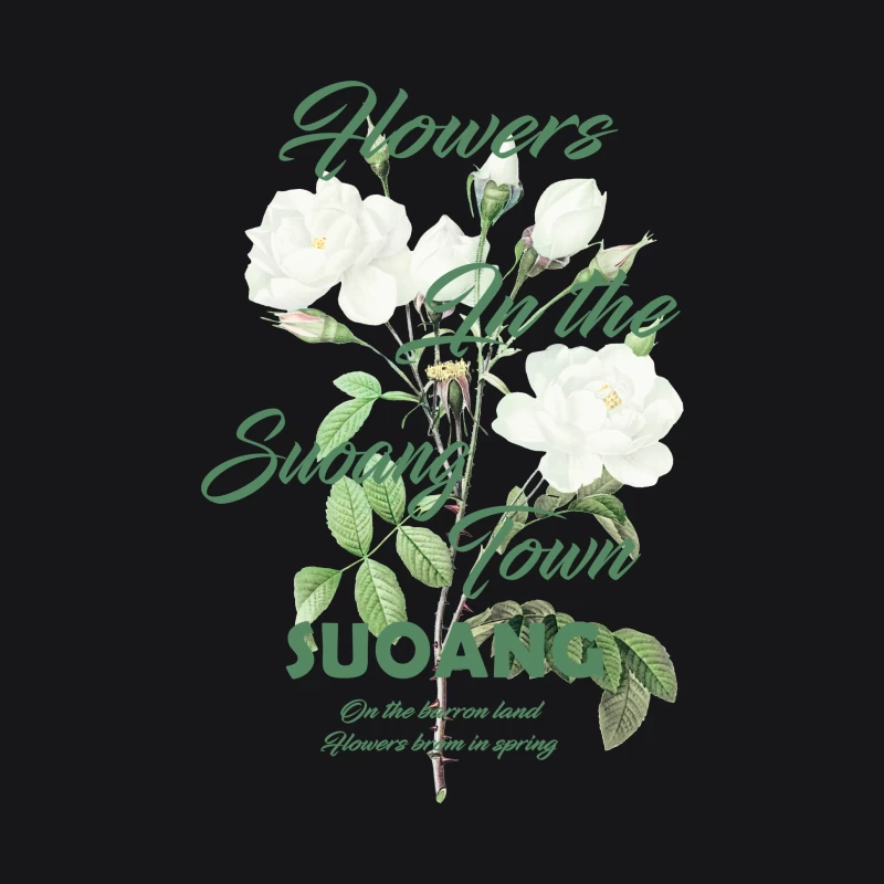 Blumen im Suoang Town Damen Pullover Hoodie