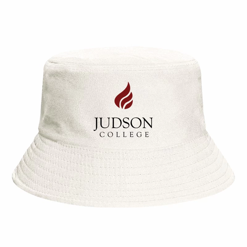 Judson College Educational Institution Logo with Red Flame Symbol Bucket Hat