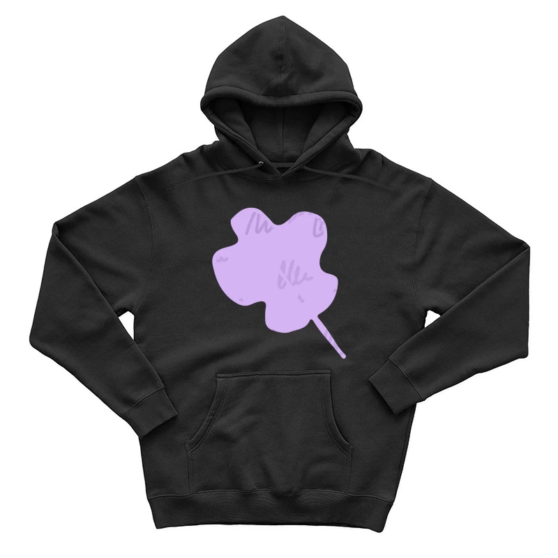 Feuille lilas abstraite Homme Sweat à capuche