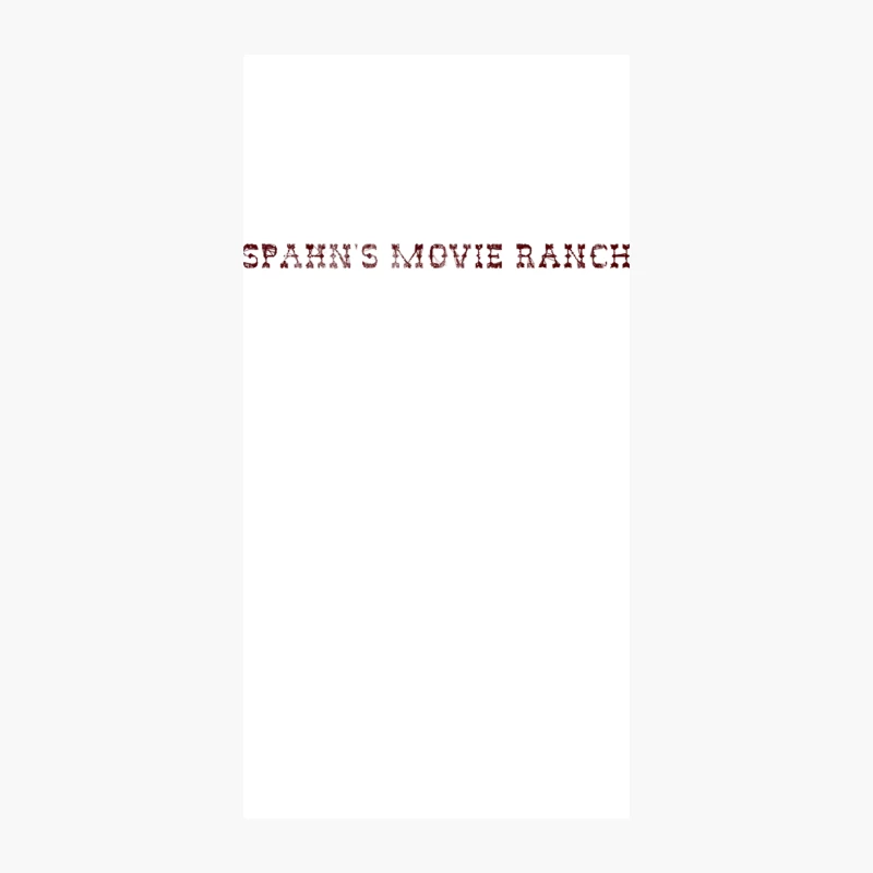 Vintage Western Movie Ranch Typography iPhone Case
