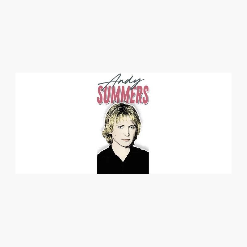 Andy Summers  80s Styled Aesthetic Fan Art Design Coffee Mug