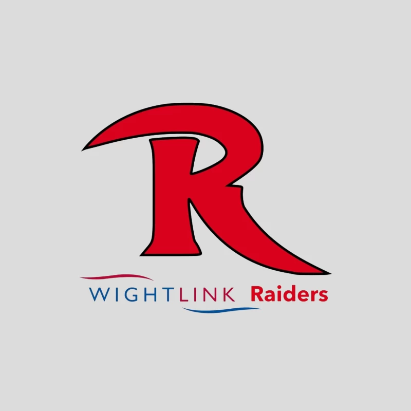 Wightlink Raiders Sports Team Logo with Red R Baseball Cap