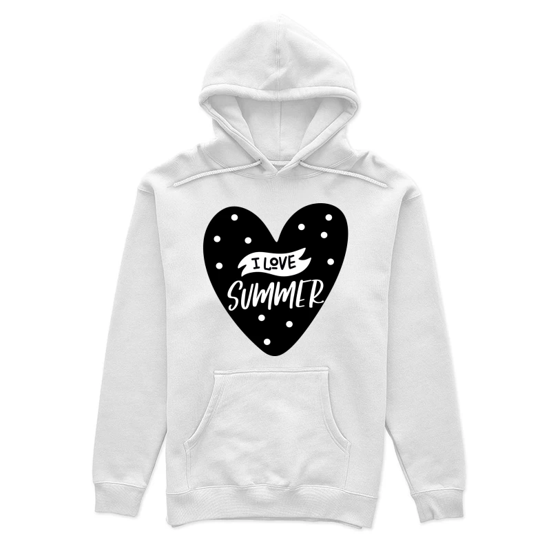 Cœur à pois: J'aime l'été Femme Sweat à capuche