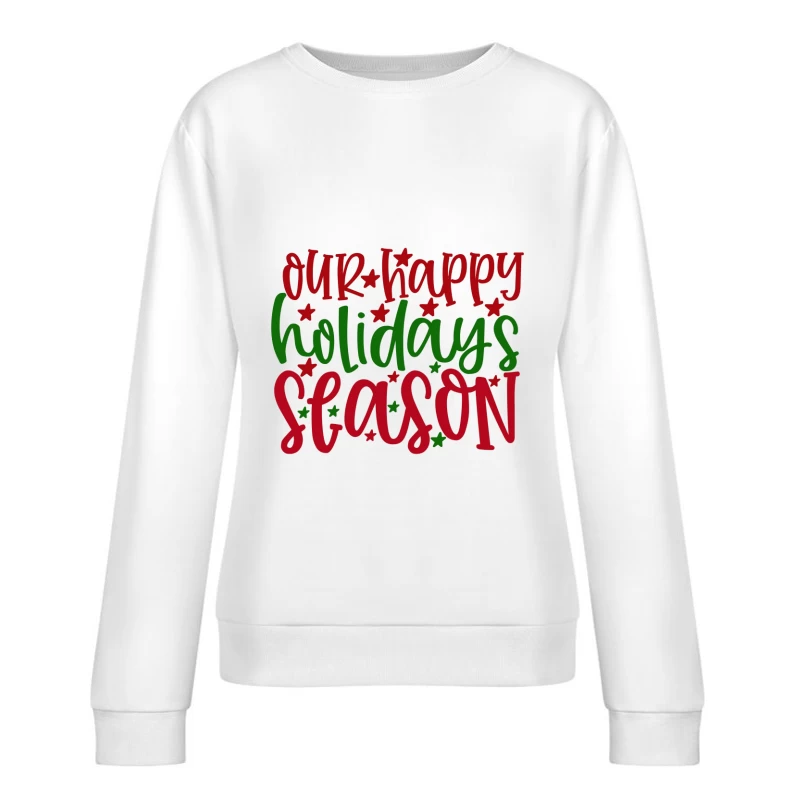 Saison Joyeuse de Fêtes Femme Sweat-shirt à enfiler