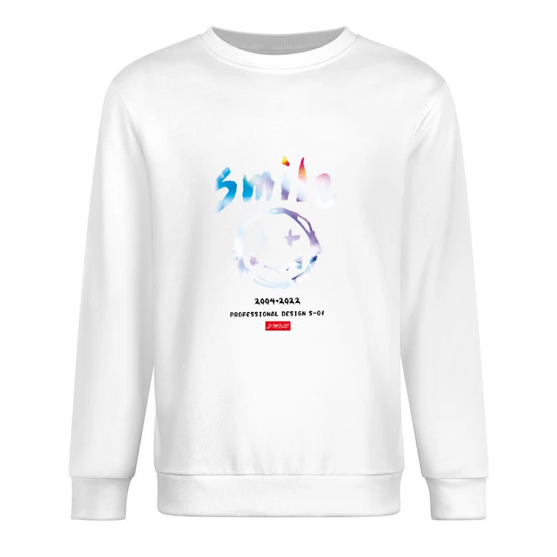 Fröhliches Smiley-Gesicht Design Herren Pullover Sweatshirt