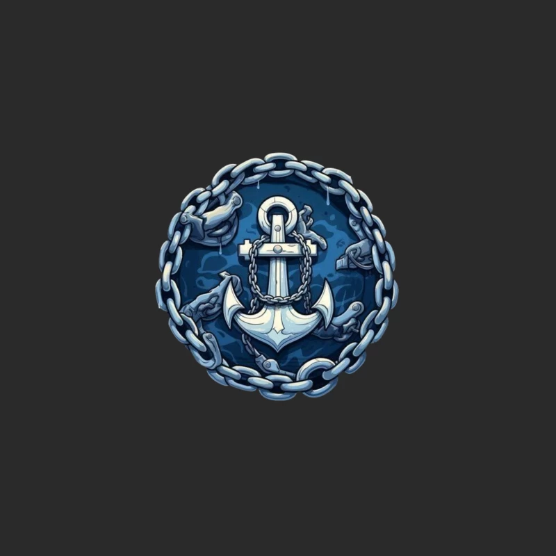 Anchor and Chains Emblem Baseball Cap