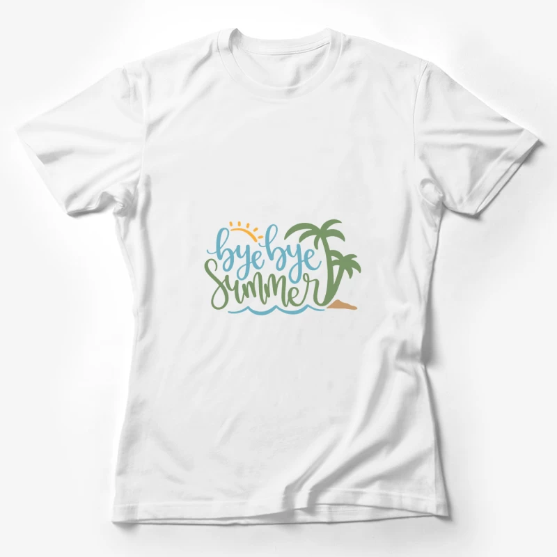 Adieu à l'été sous les palmiers Femme T-Shirt