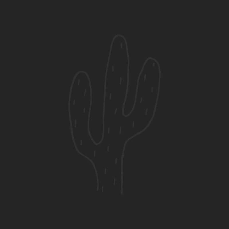 Dessin de cactus minimaliste Homme Sweat-shirt à enfiler