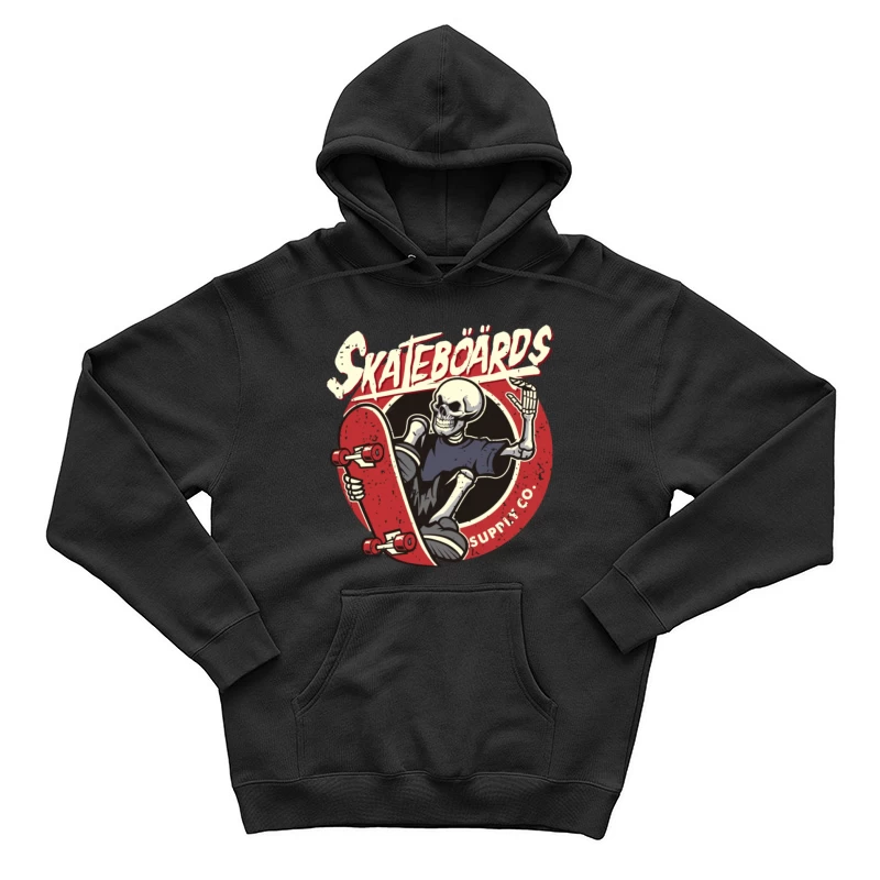 Skelett mit Skateboard-Design Herren Pullover Hoodie