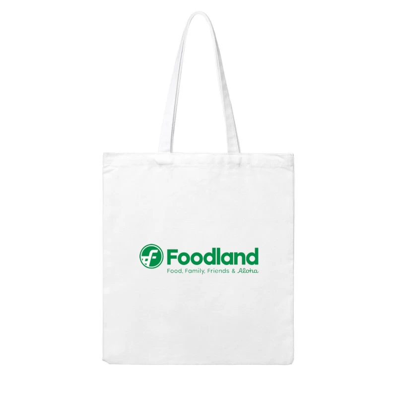 Foodland Supermarket: Hawaiian Grocery Chain with Green Logo and Aloha Spirit Cotton Tote Bag