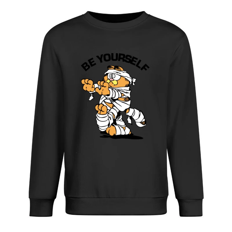 Katzenmumie mit Humor Herren Pullover Sweatshirt