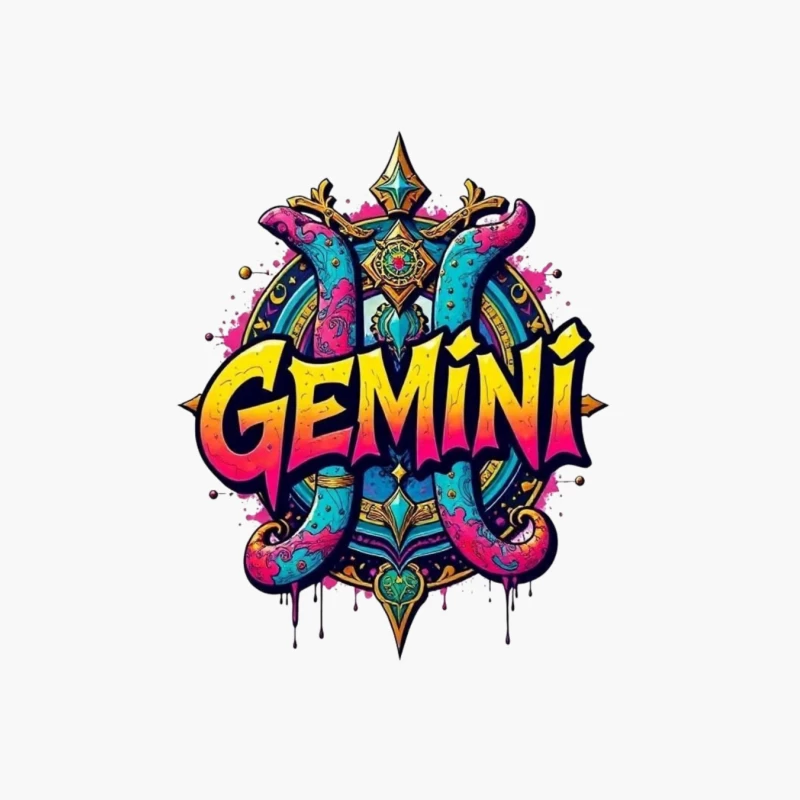 Gemini Zodiac Art Cotton Tote Bag