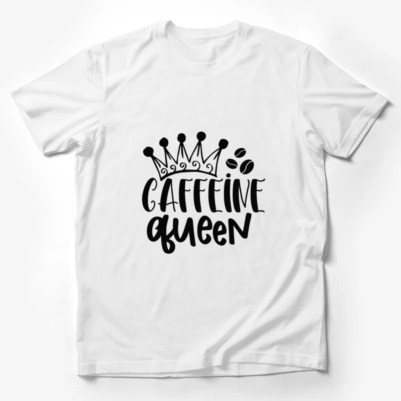 Reine de la Caféine avec Couronne Homme T-Shirt