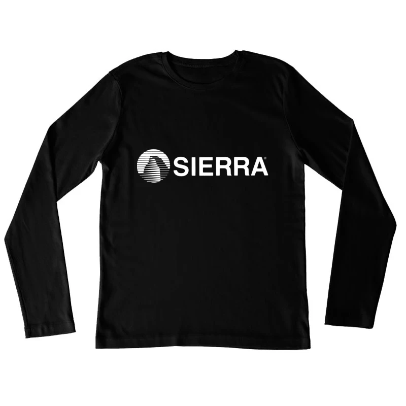 Vintage Sierra Entertainment Company Logo in White Female Long Sleeve T-Shirt