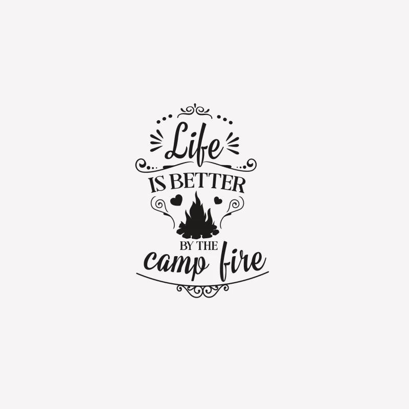 Vie autour du feu de camp Femme T-Shirt