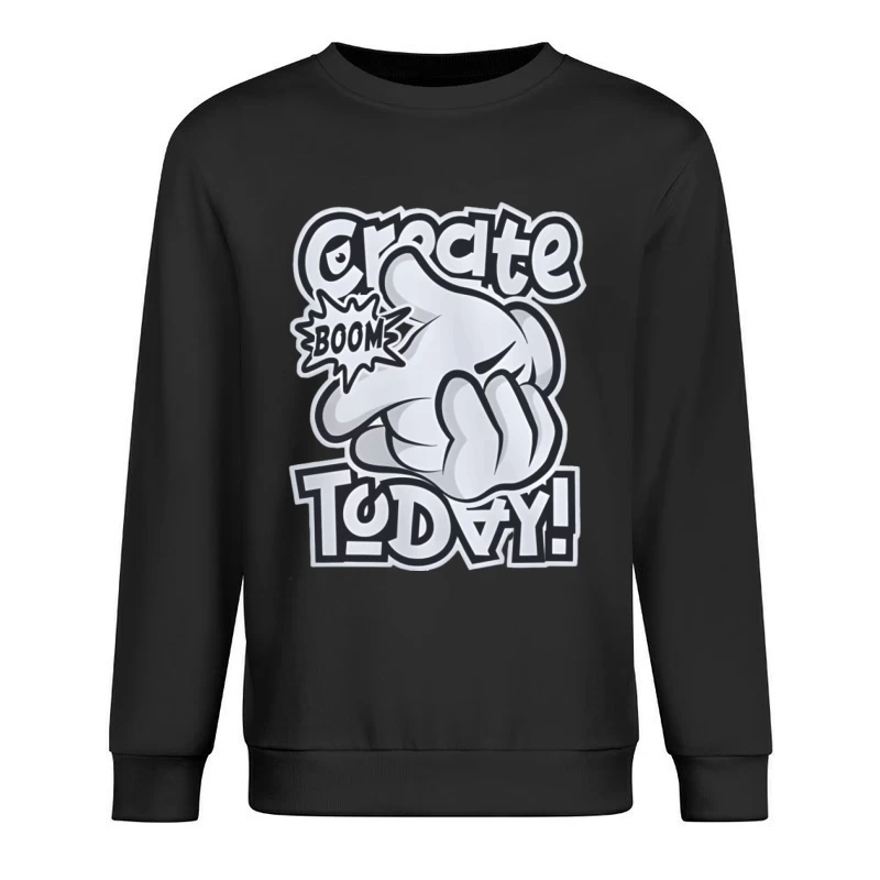 Kreatives Design mit Boom-Effekt Herren Pullover Sweatshirt