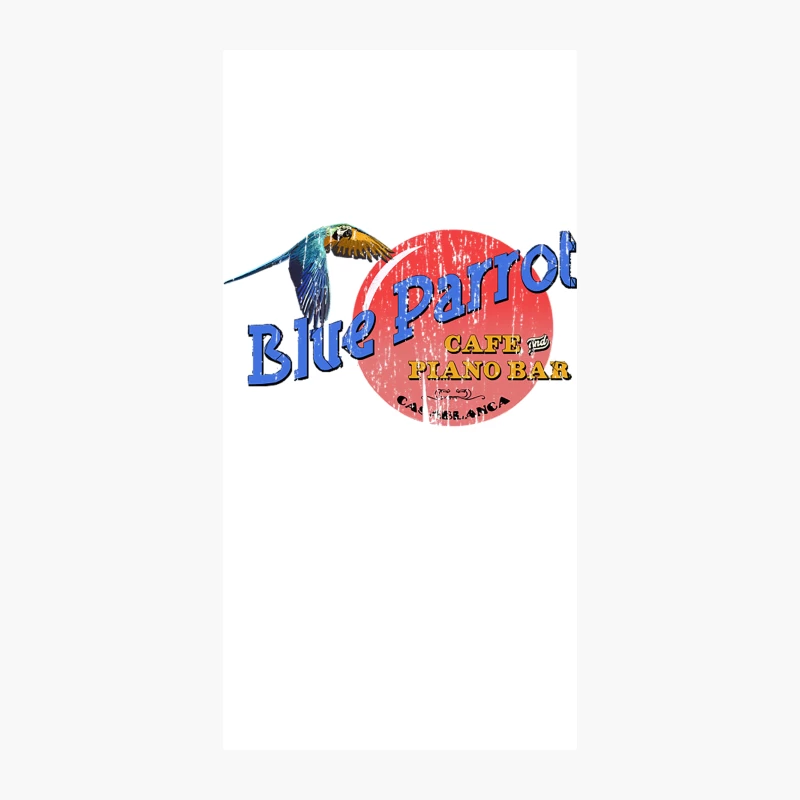Blue Parrot Cafe & Piano Bar iPhone Case