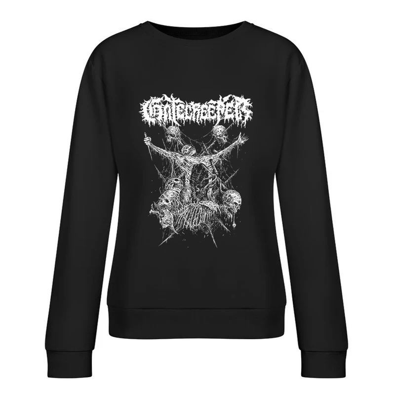 Gatecreeper Skulls Female Pullover Sweatshirt