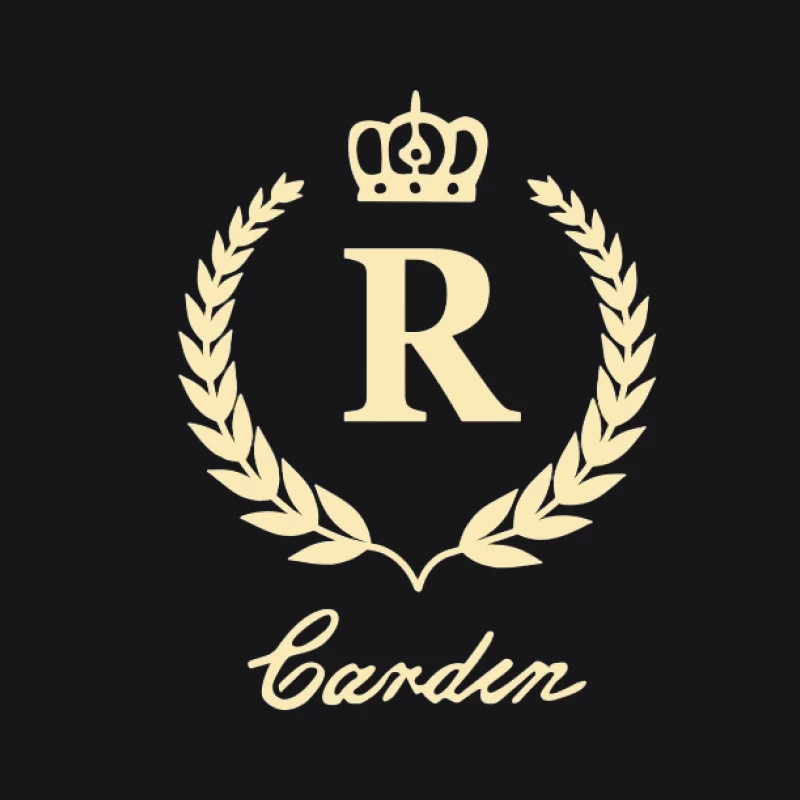 Elegant R Krone Logo Design Damen Pullover Hoodie